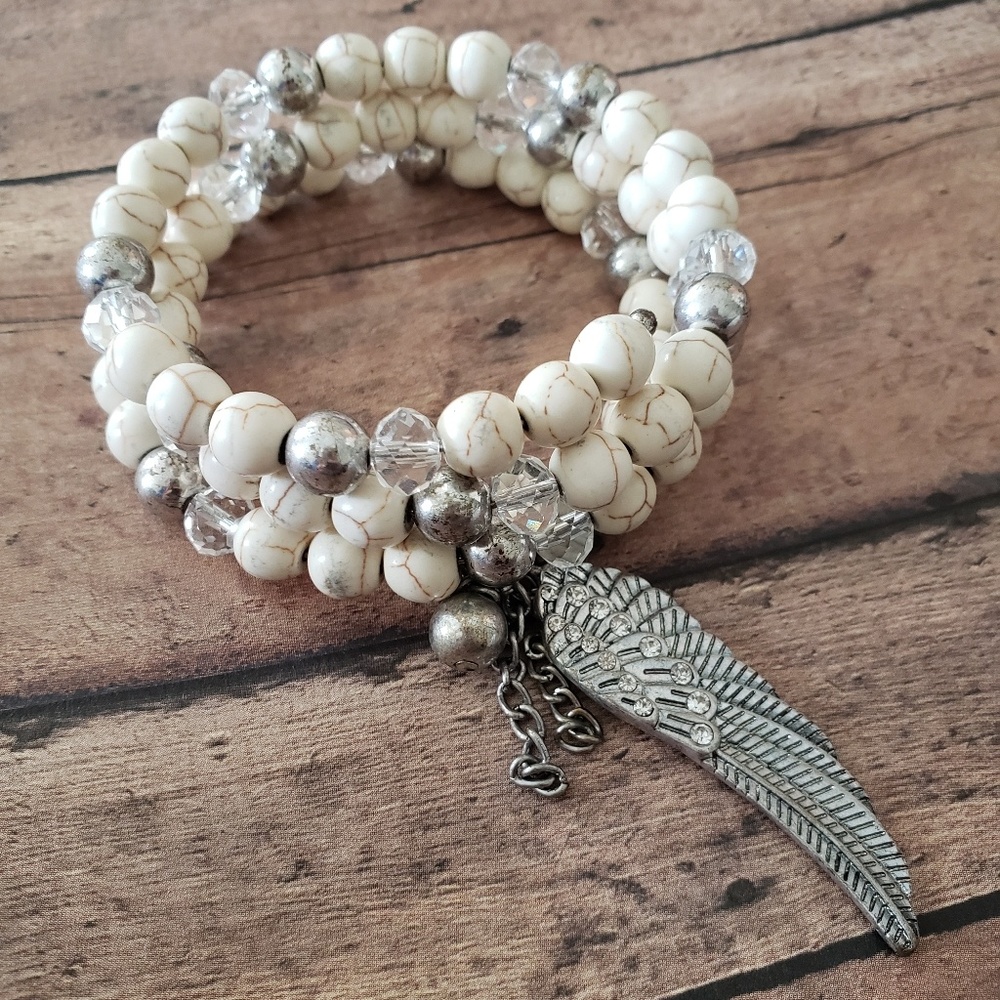 Beaded wrap bracelet